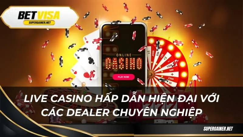 Live casino hấp dẫn hiện đại với các dealer chuyên nghiệp Live casino hấp dẫn hiện đại với các dealer chuyên nghiệp
